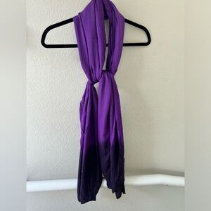 Purple dip dye scarf